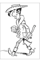 Lucky Luke kleurplaat 27